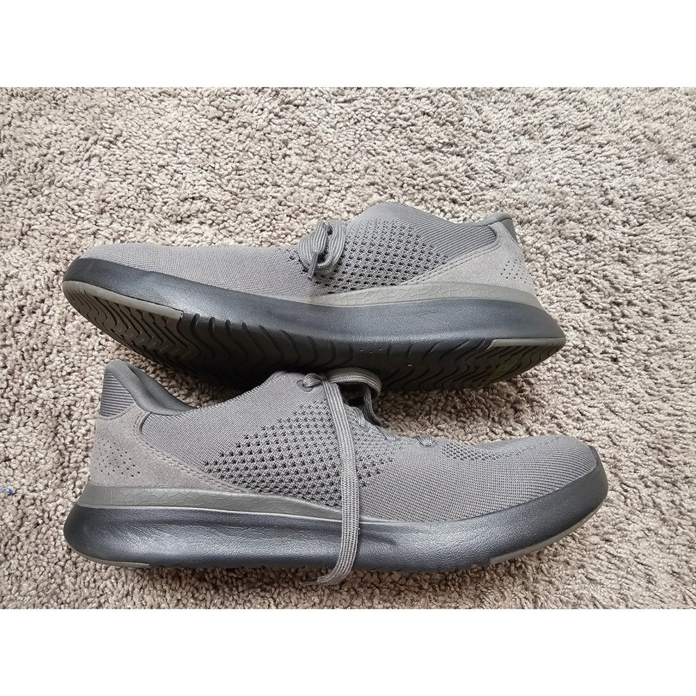 Kizik Lima Storm Grey Hands-Free Slip On Knit Sneakers Mens 11 Womens 12.5 - Picture 2 of 9